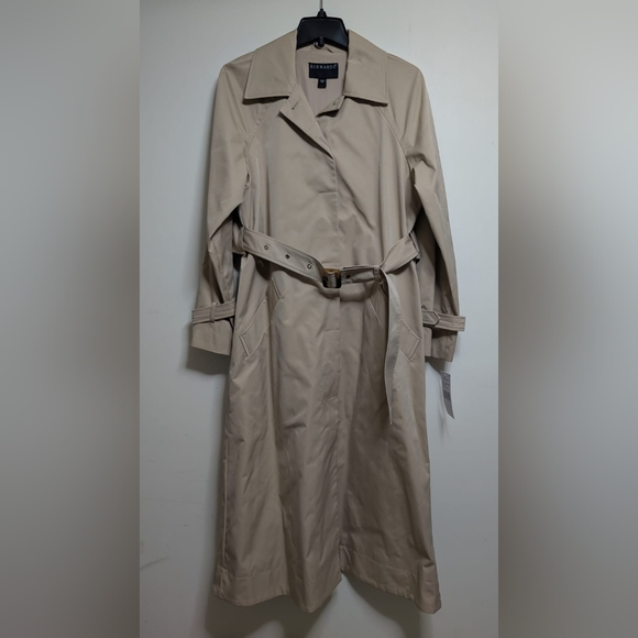 Bernardo Modern Trench Coat Sand Color Size M - Picture 5 of 8